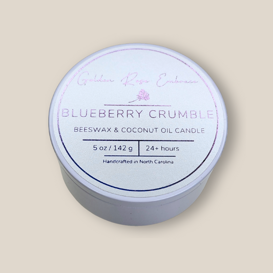 Blueberry Crumble 5oz Tin Candle