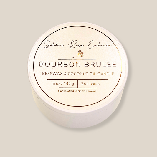 Bourbon Brulee 5oz Tin Candle