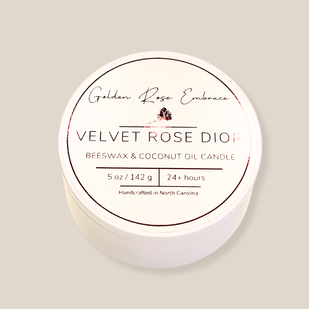 Velvet Rose Dior 5oz Tin Candle